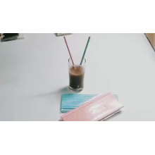 Striped Color eco friendly Food Grade Wholesale Wholesale Eco Biodegradable Paper Drinking Straws